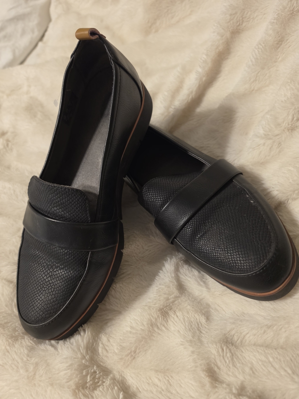 Woman's Black Slip-On DR Scholl's Loafers - Casual Comfort